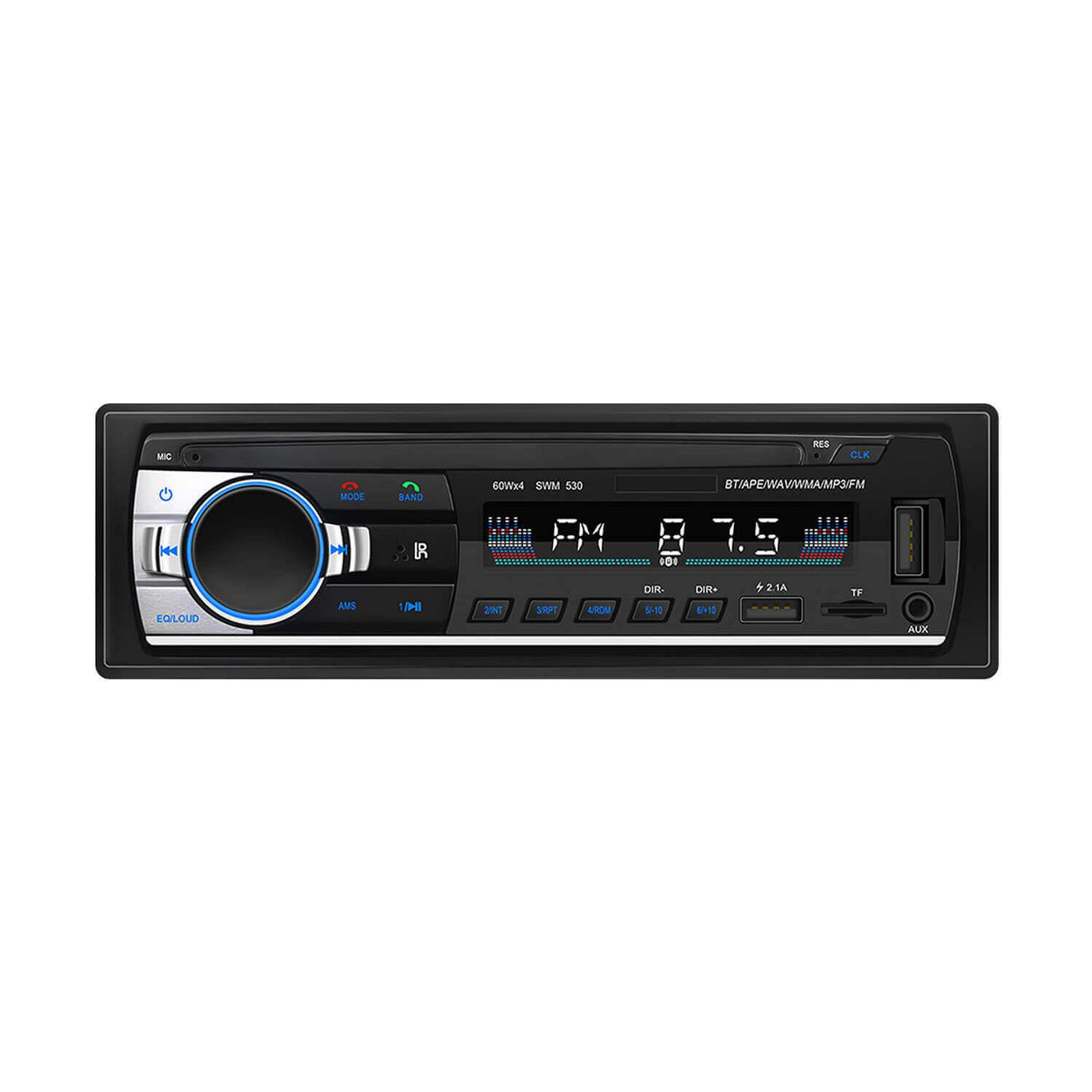 Autoradio stéréo simple DIN 12V lecteur MP3 de voiture numérique à