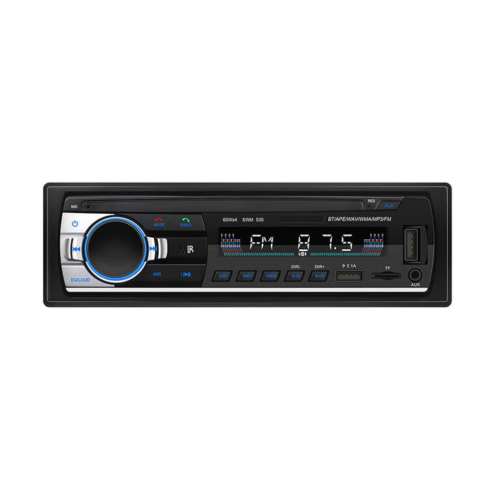 Single Din Auto Head Unit | Bluetooth Car Radio Multimedia | Digital Media Receiver Systems | Free Calling,USB ,SD,AUX-in,FM Radio,Microphone