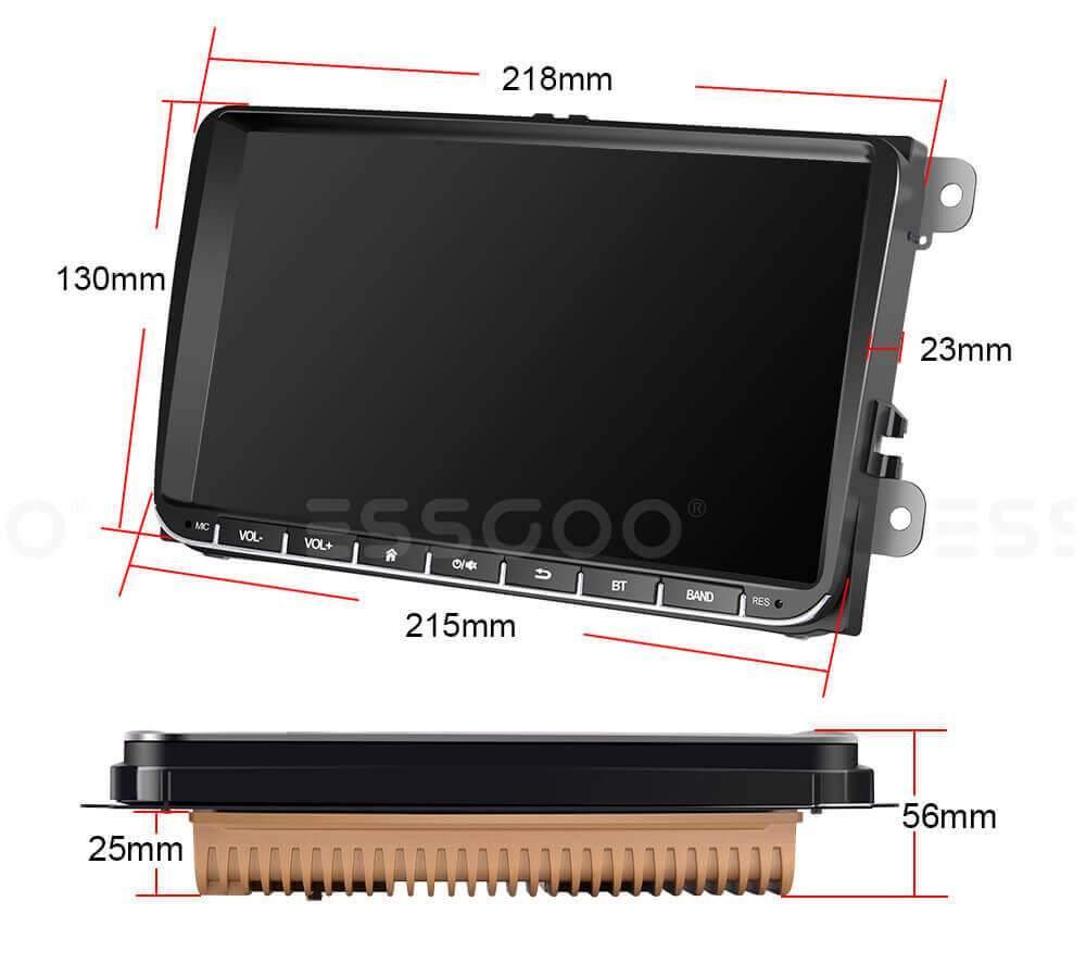 The Cheap Car Stereo Radio  9 Inch Double Din Android System Adapter for VW  MK6 Jetta T5 EOS Touran Seat Sharan – ESSGOO