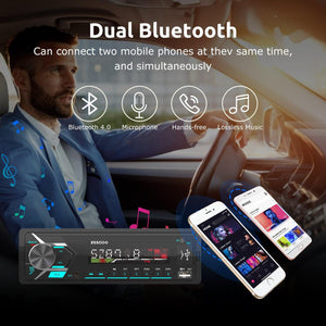 ESSGOO TS0003 | Car Stereo Dual Bluetooth USB  MP3 Player Sysem With RDS - | TRANSFORM, STARTS HERE | Easy . Economic . Energetic