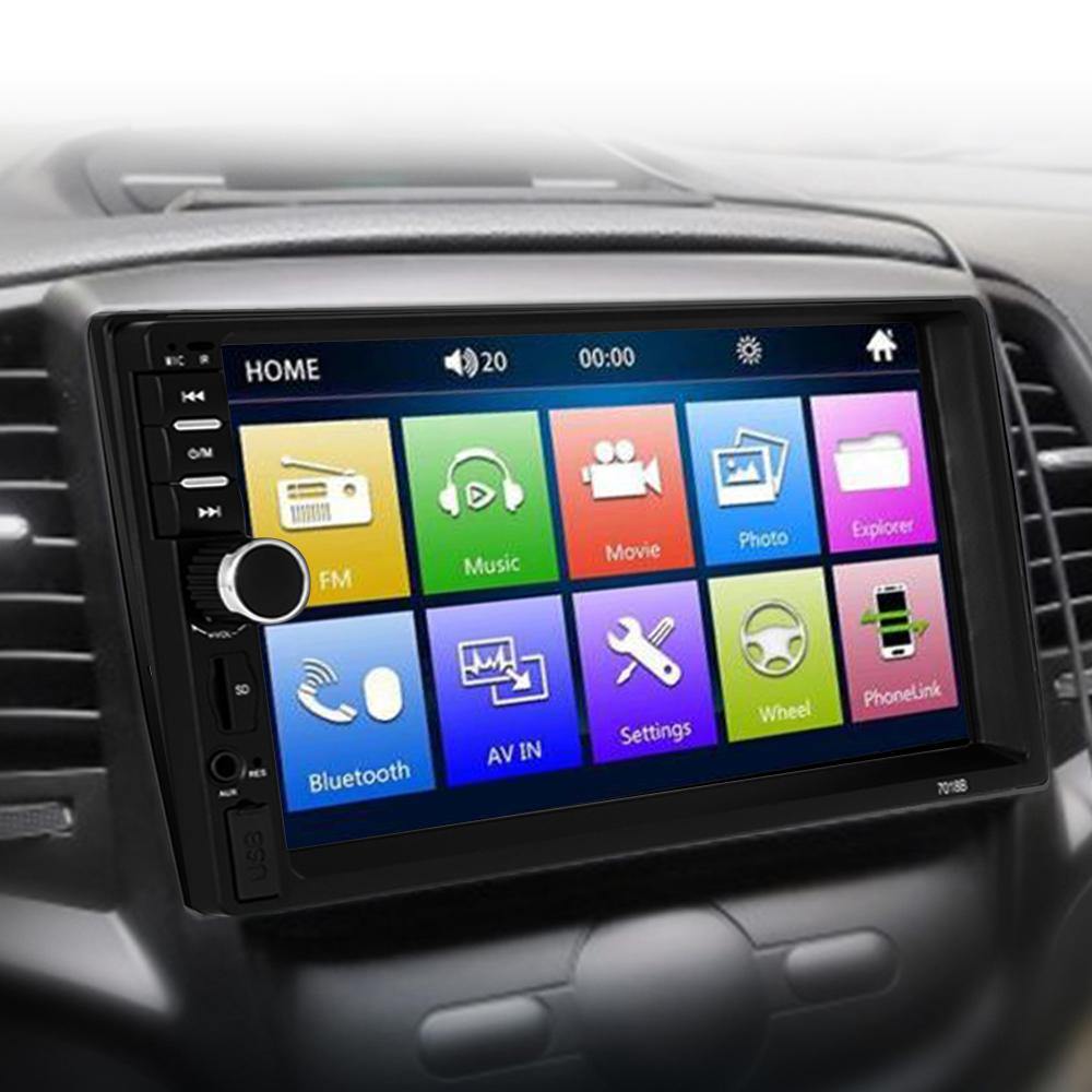 Universal CarPlay Android Auto 7Inch 2 Din Car Radio Autoradio Multimedia  Player For Ford VW Golf 7018