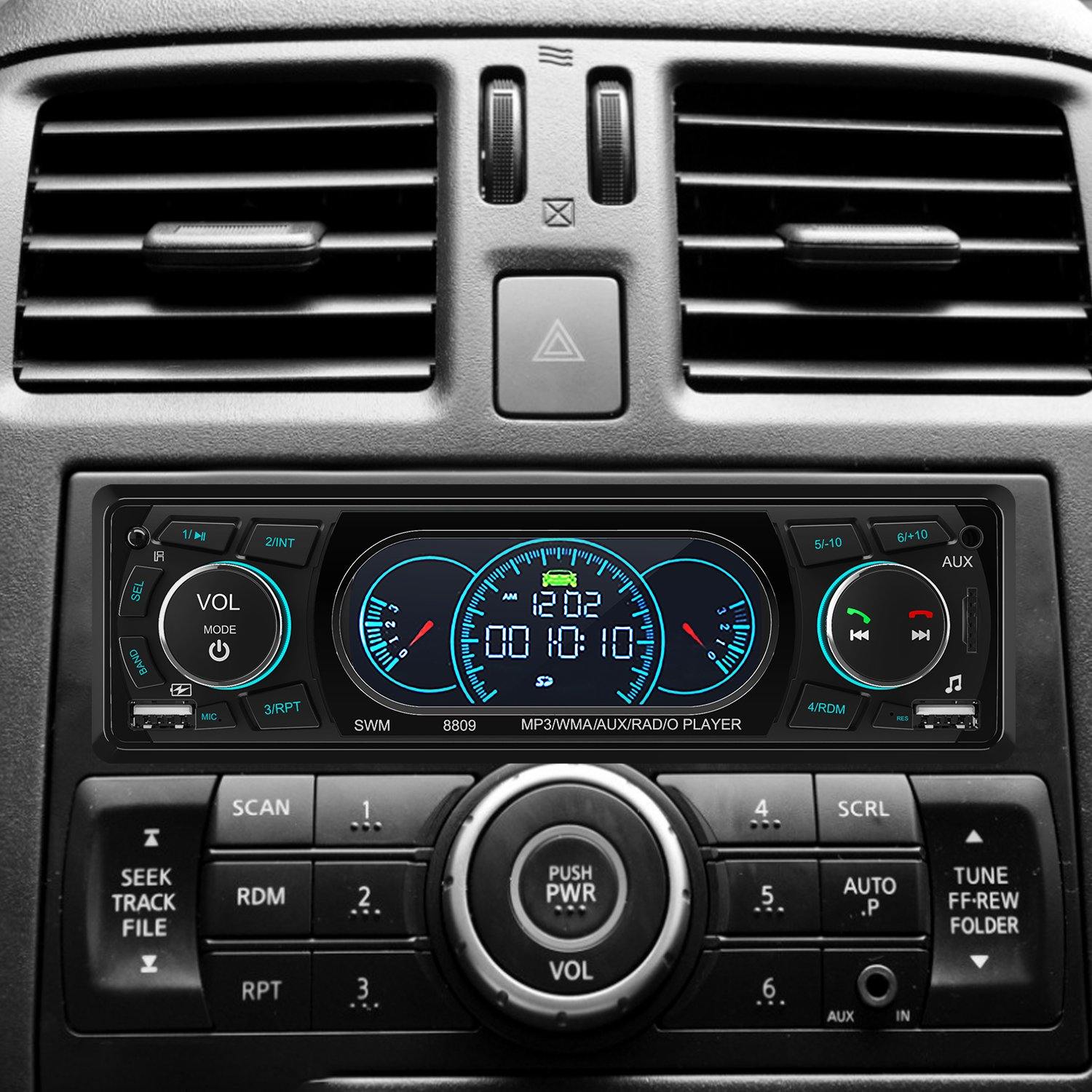 ESSGOO TS0004 | Single 1 DIN Car Stereo MP3 Player Bluetooth Handsfree FM USB AUX IN Audio Radio - | TRANSFORM, STARTS HERE | Easy . Economic . Energetic