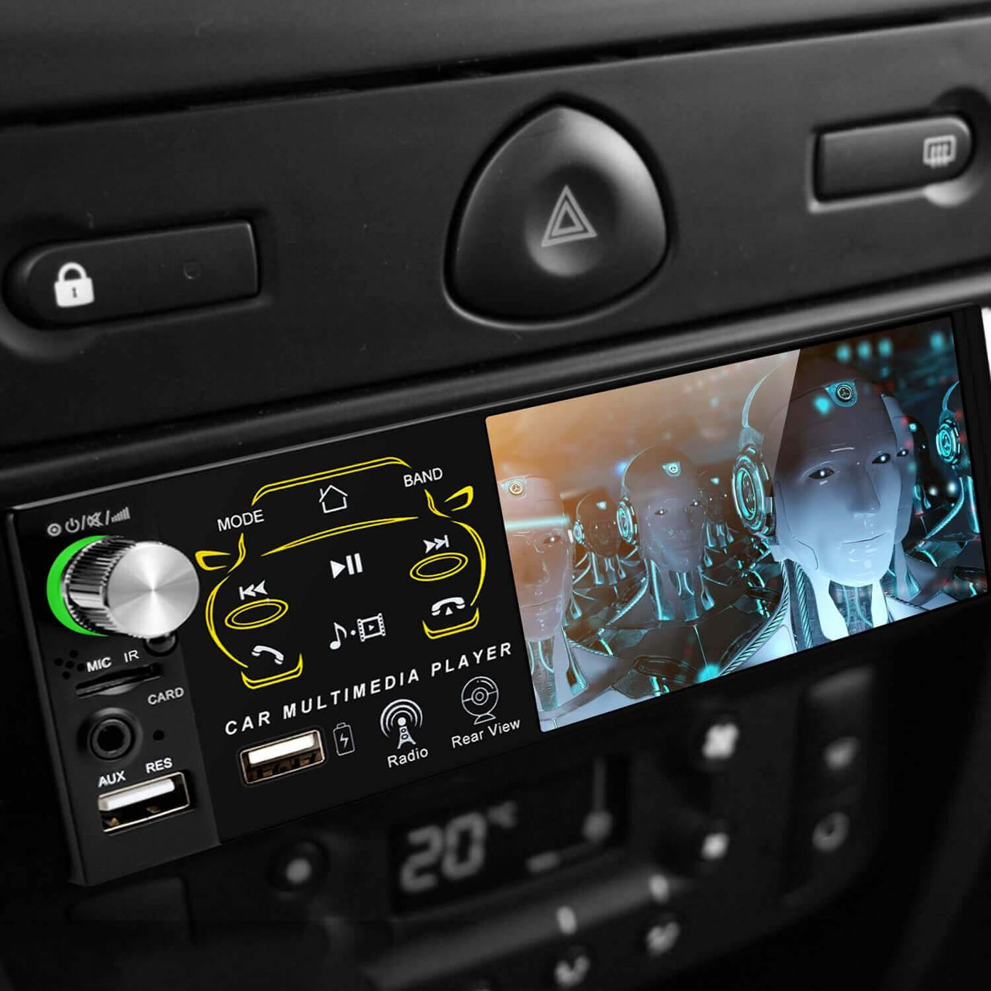 Autoradio mit Bluetooth, USB, AUX - 4-Zoll-Bildschirm