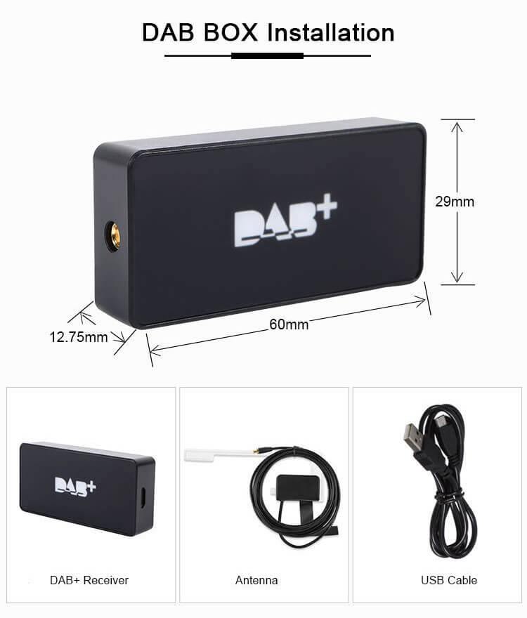 Radio Receiver, Car Kit Digital Audio Broadcast DAB DAB+ Box Adapter ...