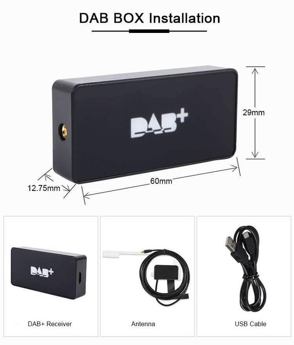 ESSGOO Universal DAB Box Car Radio Receiver Kit Digital Audio Broadcast - | TRANSFORM, STARTS HERE | Easy . Economic . Energetic
