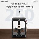 3D-Drucker Creality Ender 7 mit Hochgeschwindigkeitsdrucker 250 mm/s und Ultrabase Heizbett, Druckgröße 250x250x300mm, ABS/PLA/PETG anwendbar, 3D-Druck Filament 1,75mm - | TRANSFORM, STARTS HERE | Easy . Economic . Energetic
