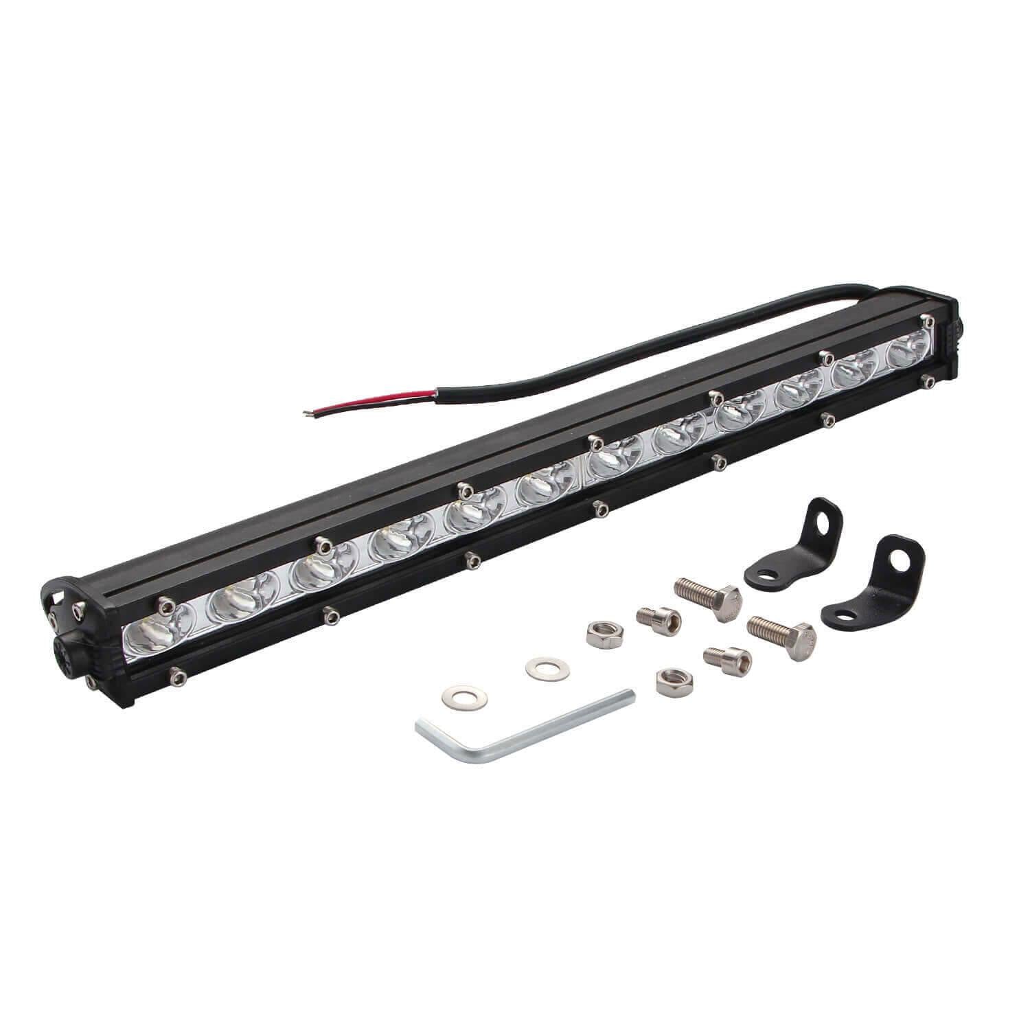 ESSGOO Work Light Bar Auto Off-Road Work Lamp Bar For Car Truck SUV ATV Pickup Roof Bumper - | TRANSFORM, STARTS HERE | Easy . Economic . Energetic
