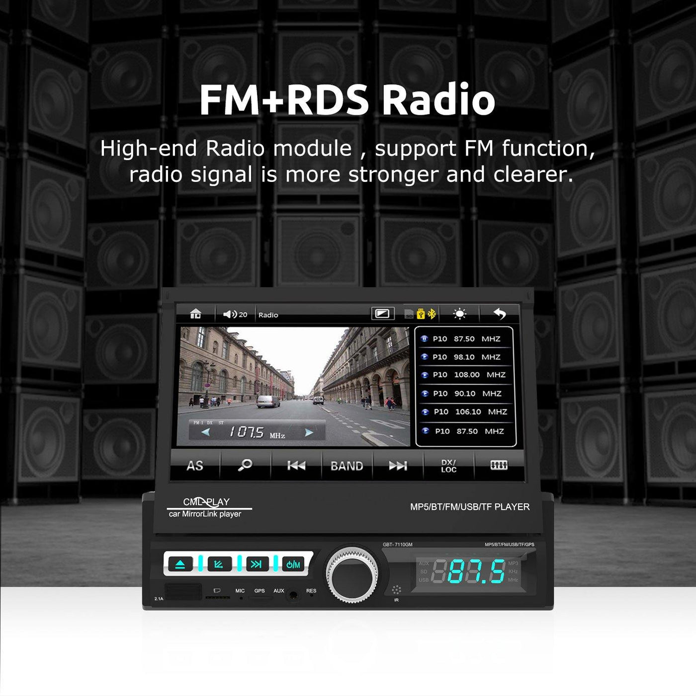 ESGOO AR1001  Autoradio con Android 10 GPS NAVI FM Radio Multimedia Auto  Player – ESSGOO