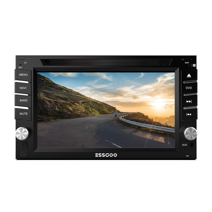 ESSGOO FR6201 | Car CD And DVD Radio Player Head Unit GPS SAT NAV Rear Camera