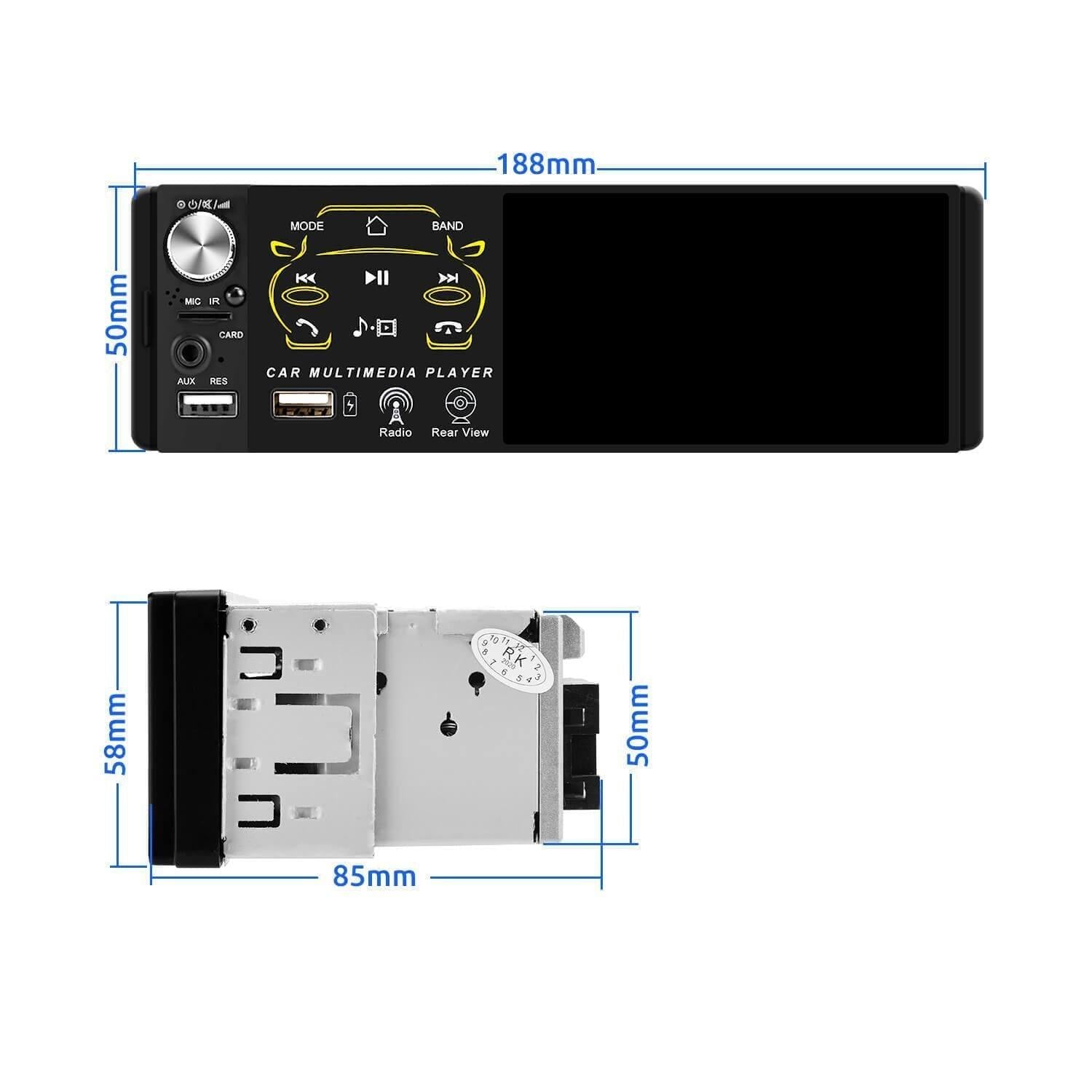 Single Din Auto Head Unit To Subwoofer Output, Steering Wheel Control | 4.1 Inch HD Touchscreen Backup Camera Bluetooth Calling - | TRANSFORM, STARTS HERE | Easy . Economic . Energetic