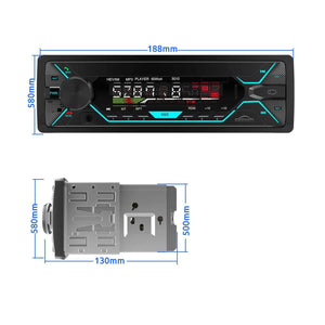 ESSGOO TS0001  Auto Head Unit Car Stereo MP3 7 Color Player BT