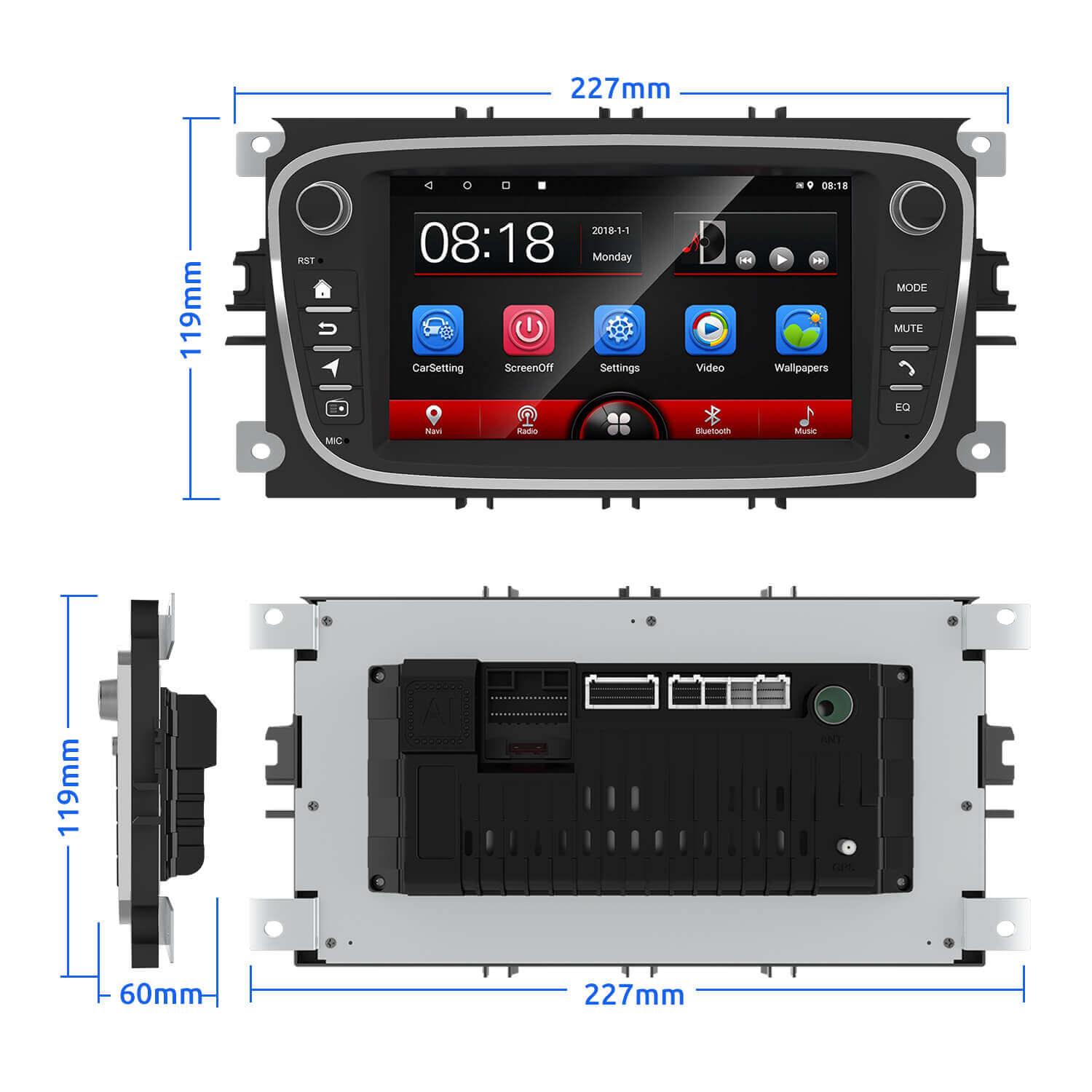 Android Car Radio Multimedia Video Player For Ford Focus 2006-2010 Quad Core Wifi Bluetooth Link - | TRANSFORM, STARTS HERE | Easy . Economic . Energetic