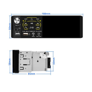 ESSGOO FS0001 | Car audio MP3 Screen Stereo Bluetooth Radio MP5 Player USB AUX with Reverse Camera - | TRANSFORM, STARTS HERE | Easy . Economic . Energetic
