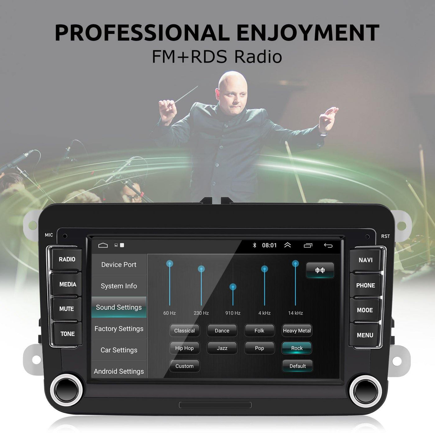ESSGOO AR7002  Android 7 Auto Multimedia mit GPS für VW GOLF 5 PASSAT  Tiguan Caddy