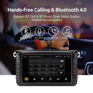 Dual Double Din Radio For Volkswagen | Android Car Stereo 8 Inch Multimedia With Backup Camera - | TRANSFORM, STARTS HERE | Easy . Economic . Energetic