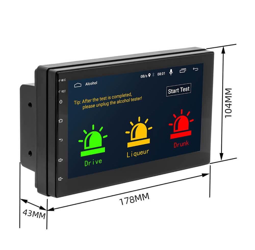 ESSGOO AS7001  Single Din 7 Zoll Autoradio Android Bluetooth Audio  Rückfahrkamera