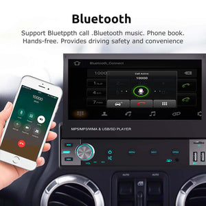 ESSGOO AS7001 | Single Din 7 Inch Car Radio Android Bluetooth Audio backup Camera - | TRANSFORM, STARTS HERE | Easy . Economic . Energetic