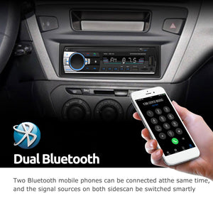 ESSGOO 12V Autoradio Dual Bluetooth In-Dash FM TF Aux USB Mp3 Audio Player  Freisprecheinrichtung