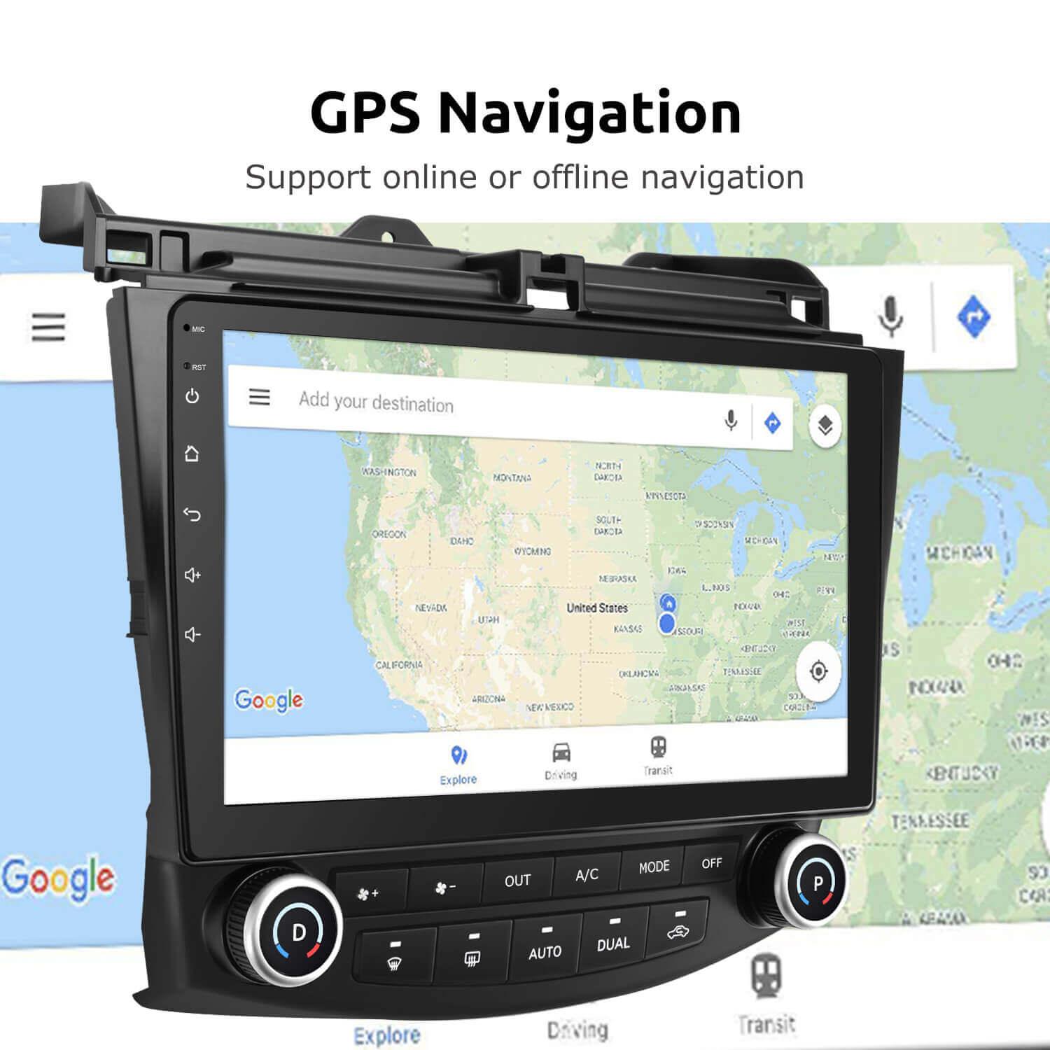 Installation Kit Fit for Honda Accord 7th Gen 03 - 07 Radio Stereo Android 10'' Touch Screen - | TRANSFORM, STARTS HERE | Easy . Economic . Energetic