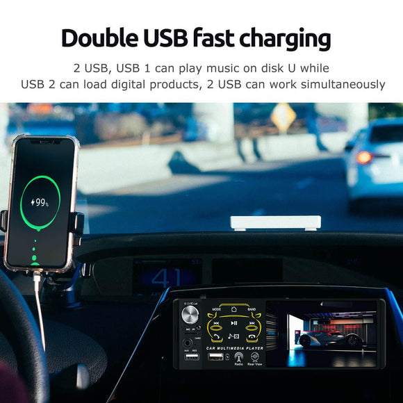 ESSGOO FS0001 | Car audio MP3 Screen Stereo Bluetooth Radio MP5 Player USB AUX with Reverse Camera - | TRANSFORM, STARTS HERE | Easy . Economic . Energetic