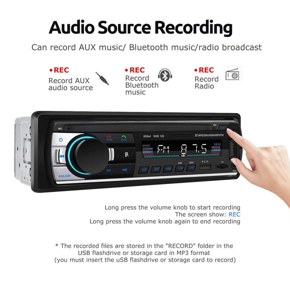 ESSGOO 12V Car Stereo Radio Dual Bluetooth In-Dash FM TF Aux USB Mp3 Audio Player Handsfree - | TRANSFORM, STARTS HERE | Easy . Economic . Energetic