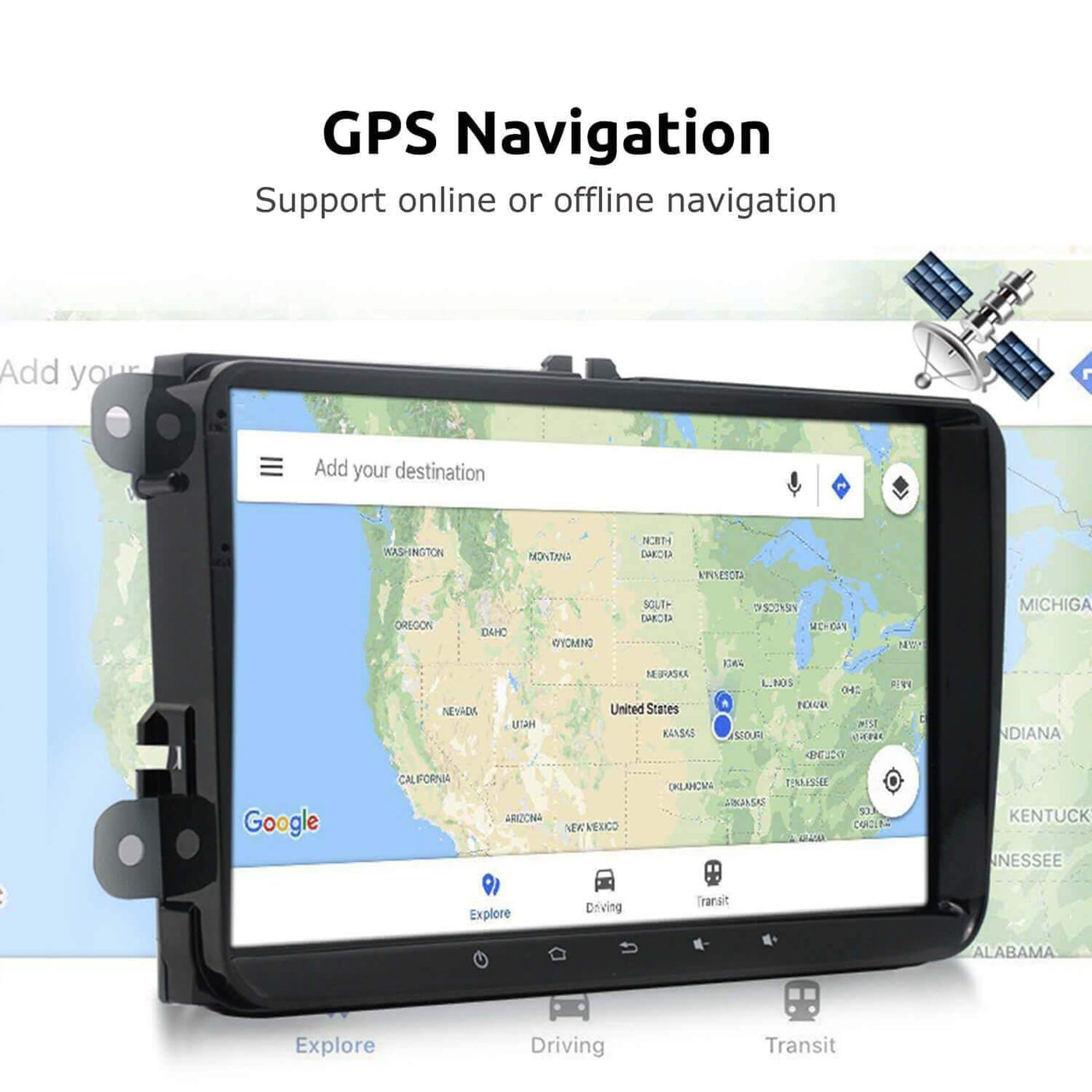 2023 GPS Navigation For VW Volkswagen Passat B6 car radio for