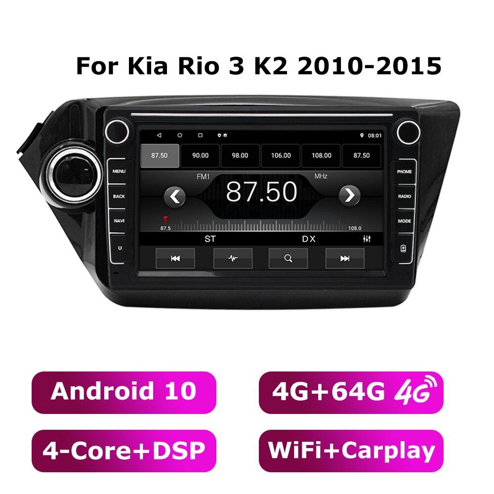 ESSGOO Car Radio 2 Din Android 10 For Kia Rio 3 K2 2010-2015 Autoradio Stereo GPS Navigation Multimedia Player Carplay DSP 4+64G - | TRANSFORM, STARTS HERE | Easy . Economic . Energetic