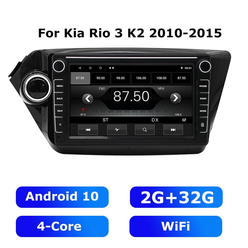 ESSGOO Car Radio 2 Din Android 10 For Kia Rio 3 K2 2010-2015 Autoradio Stereo GPS Navigation Multimedia Player Carplay DSP 4+64G - | TRANSFORM, STARTS HERE | Easy . Economic . Energetic