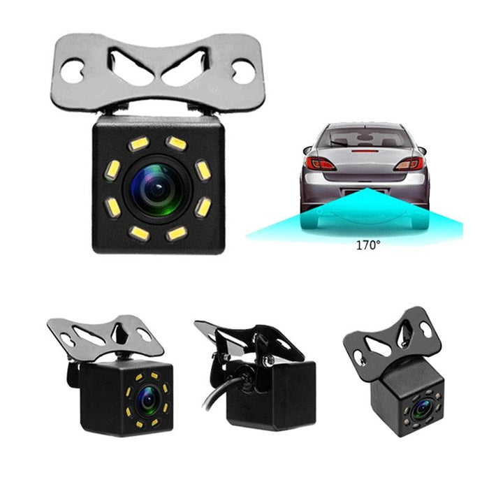 Waterproof Rear View Camera 8 LED 170 Degree Wide Angle Night Vision Parking Monitor for Android Car Radio Multimedia Player