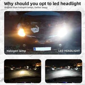 ESSGOO h7 LED Lights Auto H11 H1 880 Headlight 55W 16000lm A Pair 6000K For Car bulbs Replace Kit Super Bright Fast Ship - | TRANSFORM, STARTS HERE | Easy . Economic . Energetic
