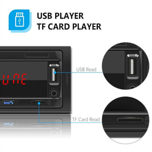 ESSGOO 1 Din Car Radio Bluetooth Car Stereo LED Screen FM Aux Input Mp3 USB AUX IN FM Auto Radio 1din Car Player Phone Charging - | TRANSFORM, STARTS HERE | Easy . Economic . Energetic