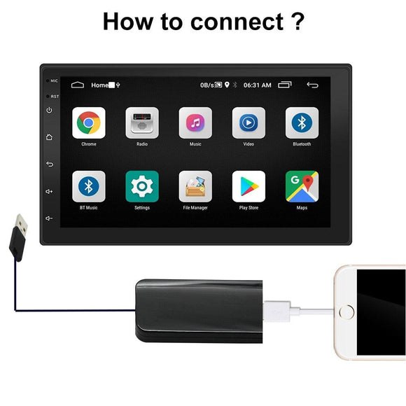 ESSGOO Wired Carplay/Android Auto Radio Screen Smart Link For Iphone 5 IOS 8 above Siri Voice Control Call GPS Navigation - | TRANSFORM, STARTS HERE | Easy . Economic . Energetic
