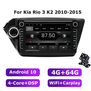 ESSGOO Car Radio 2 Din Android 10 For Kia Rio 3 K2 2010-2015 Autoradio Stereo GPS Navigation Multimedia Player Carplay DSP 4+64G - | TRANSFORM, STARTS HERE | Easy . Economic . Energetic