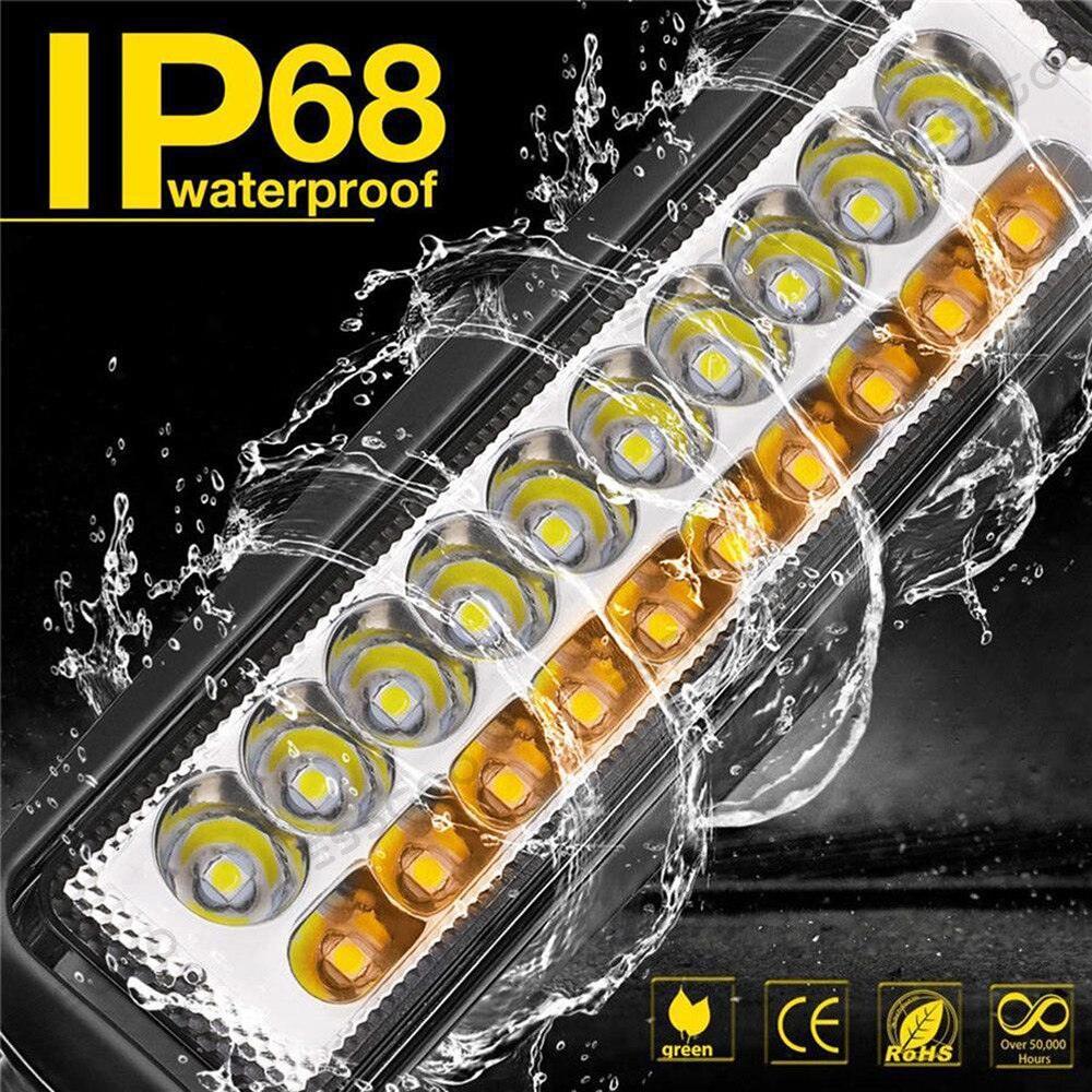 6 Inch 60W LED Work Light Bar - 20 LEDs, Flood Beam, 12V For SUV, Truck, Tractor, Off-road