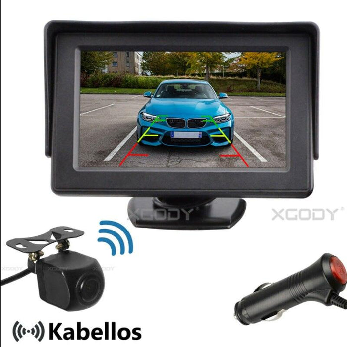 ESSGOO 4.3/5 inch Parking Rearview Car Monitors TFT LCD Car Rear View Monitor Display System For Backup Reverse Camera