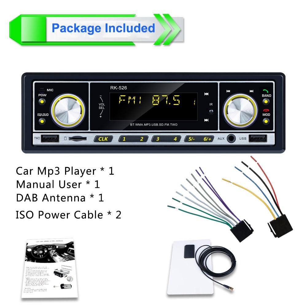 1 DIN Radio Cassette Player DAB + USB Tarjeta SD Slot Estéreo Coche Radio  Autoradio RDS Bluetooth Audio Audio MP3 Player1 De 96,87 €
