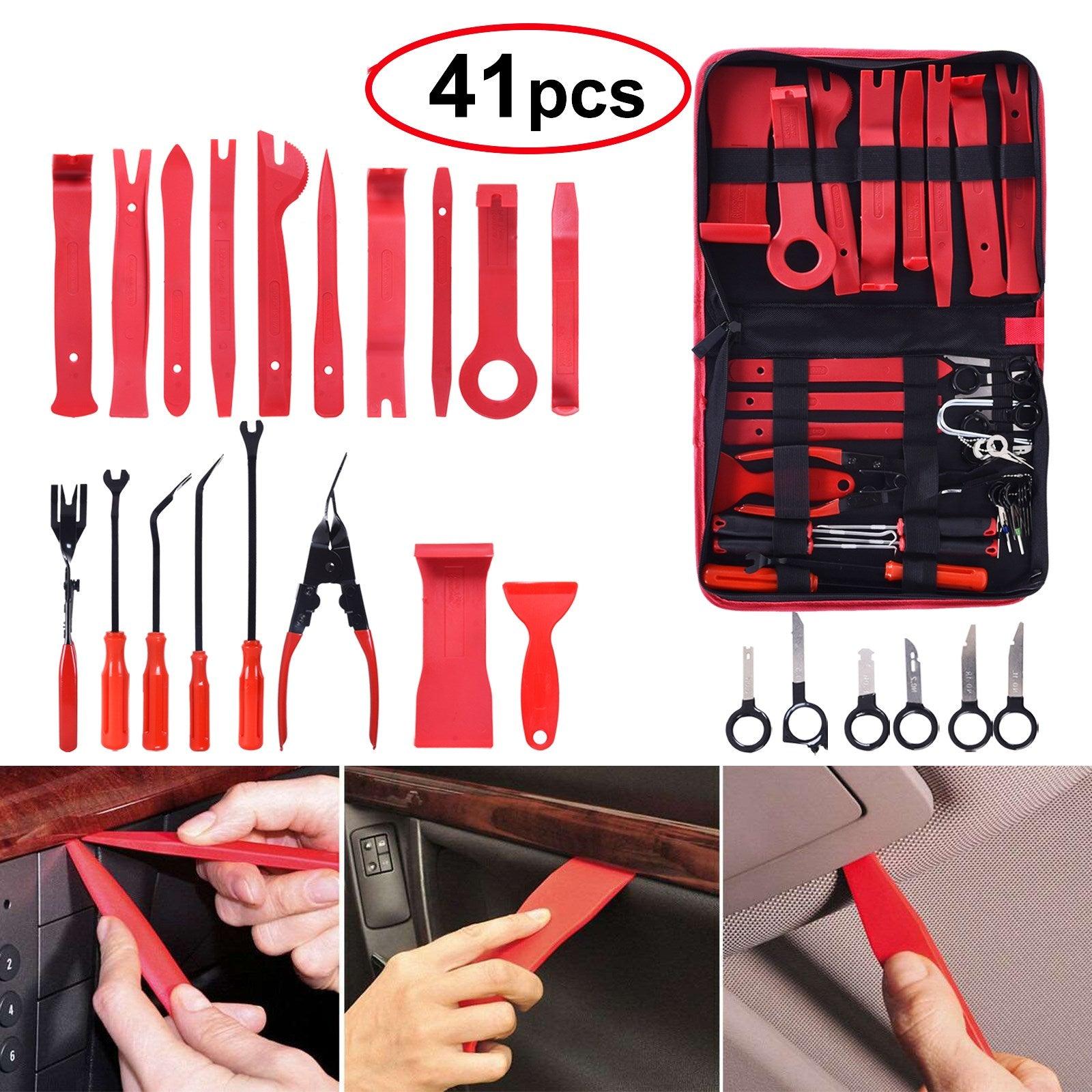 ESSGOO Trim Removal Tool Kit Car Audio Disassembly Hand Tool Kit Interior Door Trim Panel Removal Hand Tool Repair Set 41PCS - | TRANSFORM, STARTS HERE | Easy . Economic . Energetic