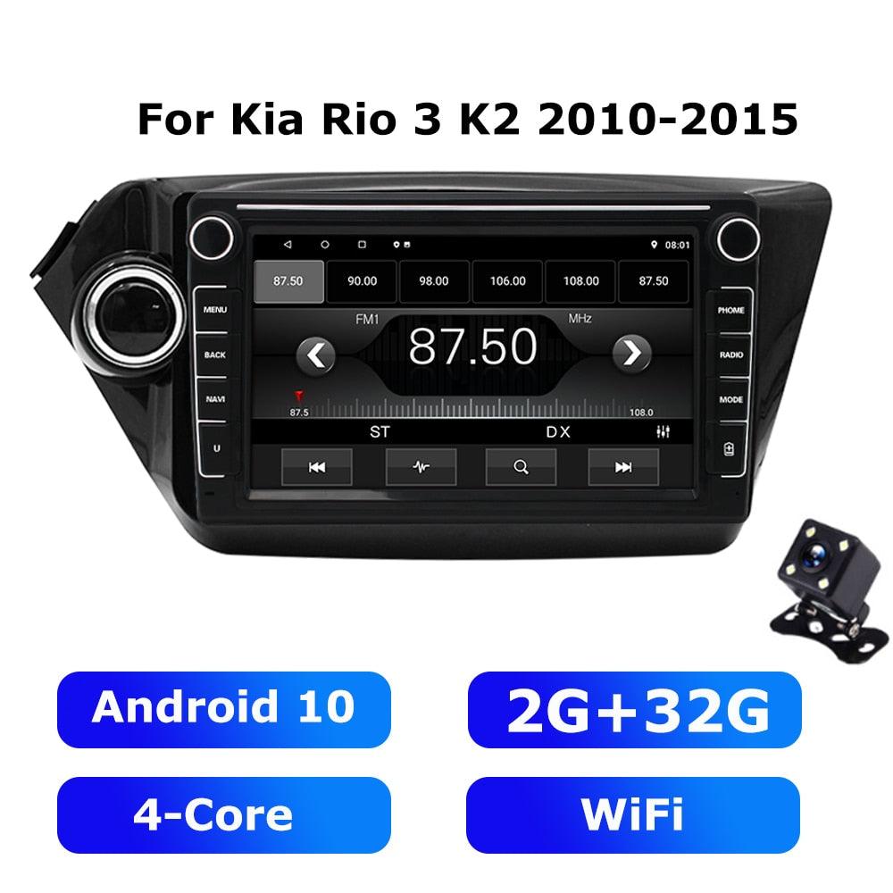 ESSGOO Car Radio 2 Din Android 10 For Kia Rio 3 K2 2010-2015 Autoradio Stereo GPS Navigation Multimedia Player Carplay DSP 4+64G - | TRANSFORM, STARTS HERE | Easy . Economic . Energetic