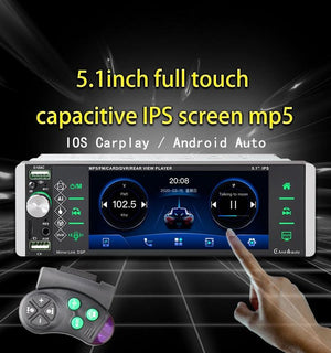 ESSGOO 1 Din Carplay Autoradio Bluetooth AM RDS MP5 Player 5.1 inch Car Radio Stereo IPS Touch Screen Mirror link Support DVR - | TRANSFORM, STARTS HERE | Easy . Economic . Energetic