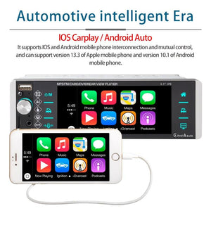 ESSGOO 1 Din Carplay Autoradio Bluetooth AM RDS MP5 Player 5.1 inch Car Radio Stereo IPS Touch Screen Mirror link Support DVR - | TRANSFORM, STARTS HERE | Easy . Economic . Energetic