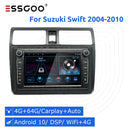 ESSGOO 2G 32G Carplay Android 10 Car Radio 2 Din For Suzuki Swift 2004-2010 Multimedia Player Autoradio Stereo GPS Navigation - | TRANSFORM, STARTS HERE | Easy . Economic . Energetic