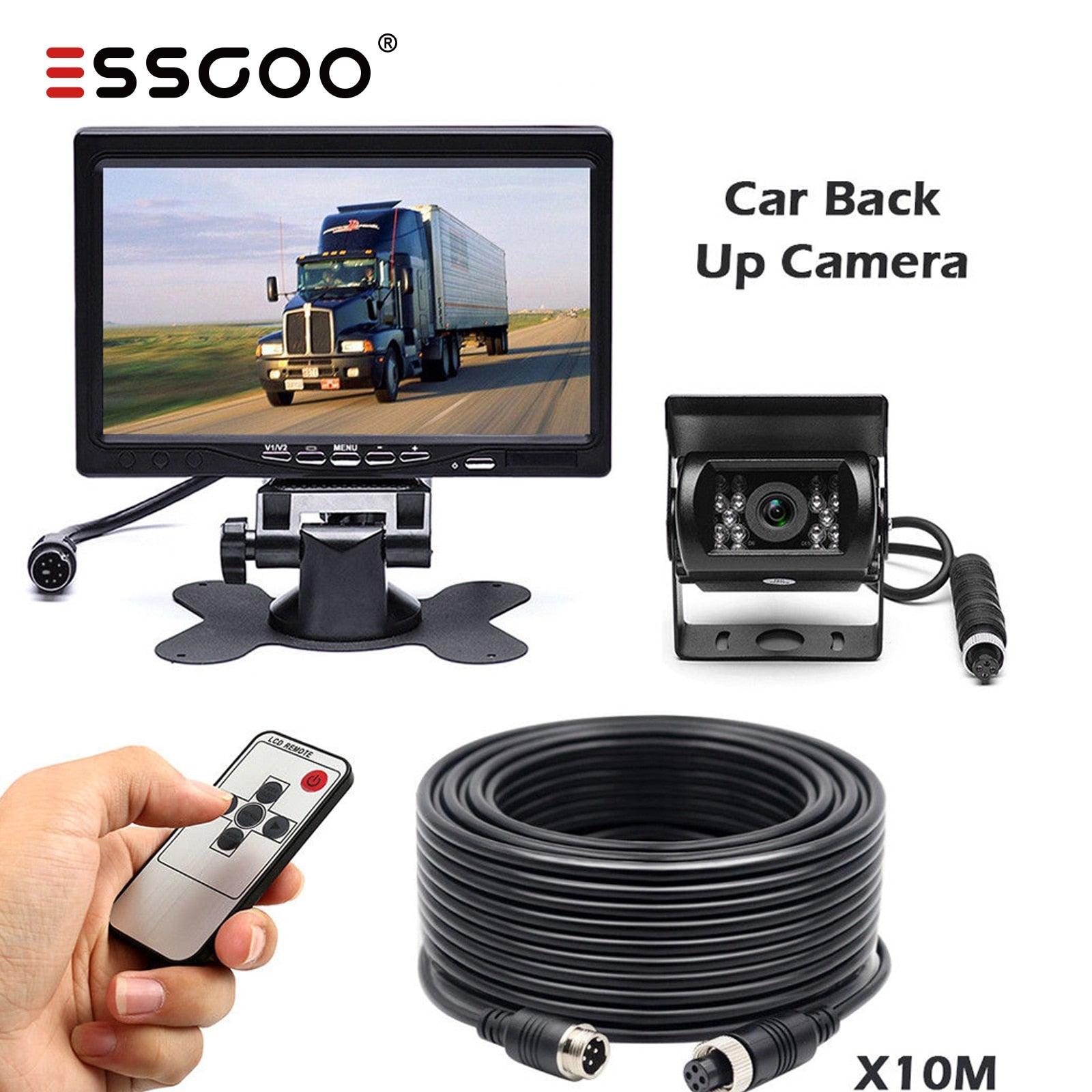 7‘’ LCD Car Monitor Reversing Camera 4 Pin 12V / 24V Reversing Kit for Truck Bus Van Parking Backup Display Rearview Camera - | TRANSFORM, STARTS HERE | Easy . Economic . Energetic