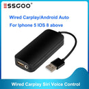 ESSGOO Wired Carplay/Android Auto Radio Screen Smart Link For Iphone 5 IOS 8 above Siri Voice Control Call GPS Navigation - | TRANSFORM, STARTS HERE | Easy . Economic . Energetic