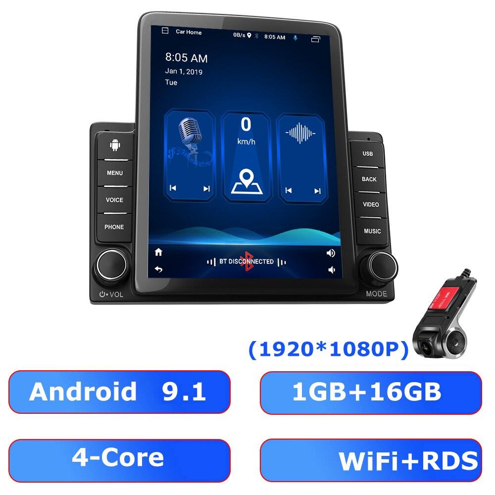 ESSGOO 9.5 Inch 2din Android 9.1 Radio Car Stereo RDS Universal For Toyota  Nissan Autoradio GPS Bluetooth Multimedia MP5 Player