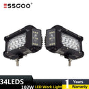 6inch 102w 12v 4x4 Led Light Bar For Trucks Car Tractors Offroad Suv 4wd Boat IP68 Waterproof Led Bar Work Light Spot Combo Lamp - | TRANSFORM, STARTS HERE | Easy . Economic . Energetic