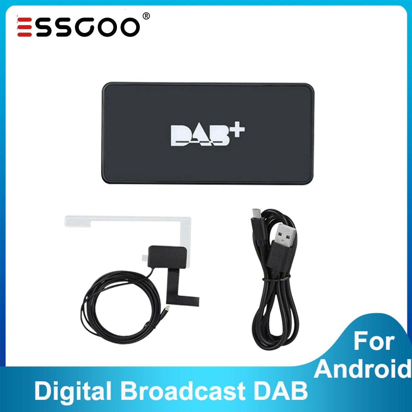USB Auto DAB Antenne Digital Broadcast DAB + Radio Box Receiver Adapter für  Android Autoradio Anwendbar für Europa Australien – ESSGOO