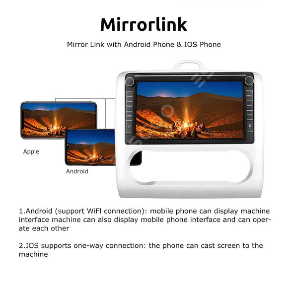 ESSGOO Android 10.0 Car Radio Carplay 2G+32G DSP For Ford Focus 2 Mk2 2006-2014 GPS Navigation 2 Din Stereo Multimedia Player - | TRANSFORM, STARTS HERE | Easy . Economic . Energetic