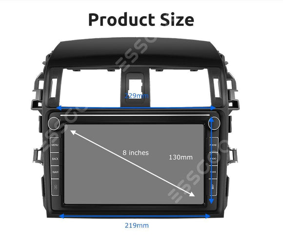ESSGOO Car Radio 2 din Android 10.1 Stereo For Toyota Corolla 2008-2013 utoradio Car Multimedia Player GPS Navigation 2din - | TRANSFORM, STARTS HERE | Easy . Economic . Energetic
