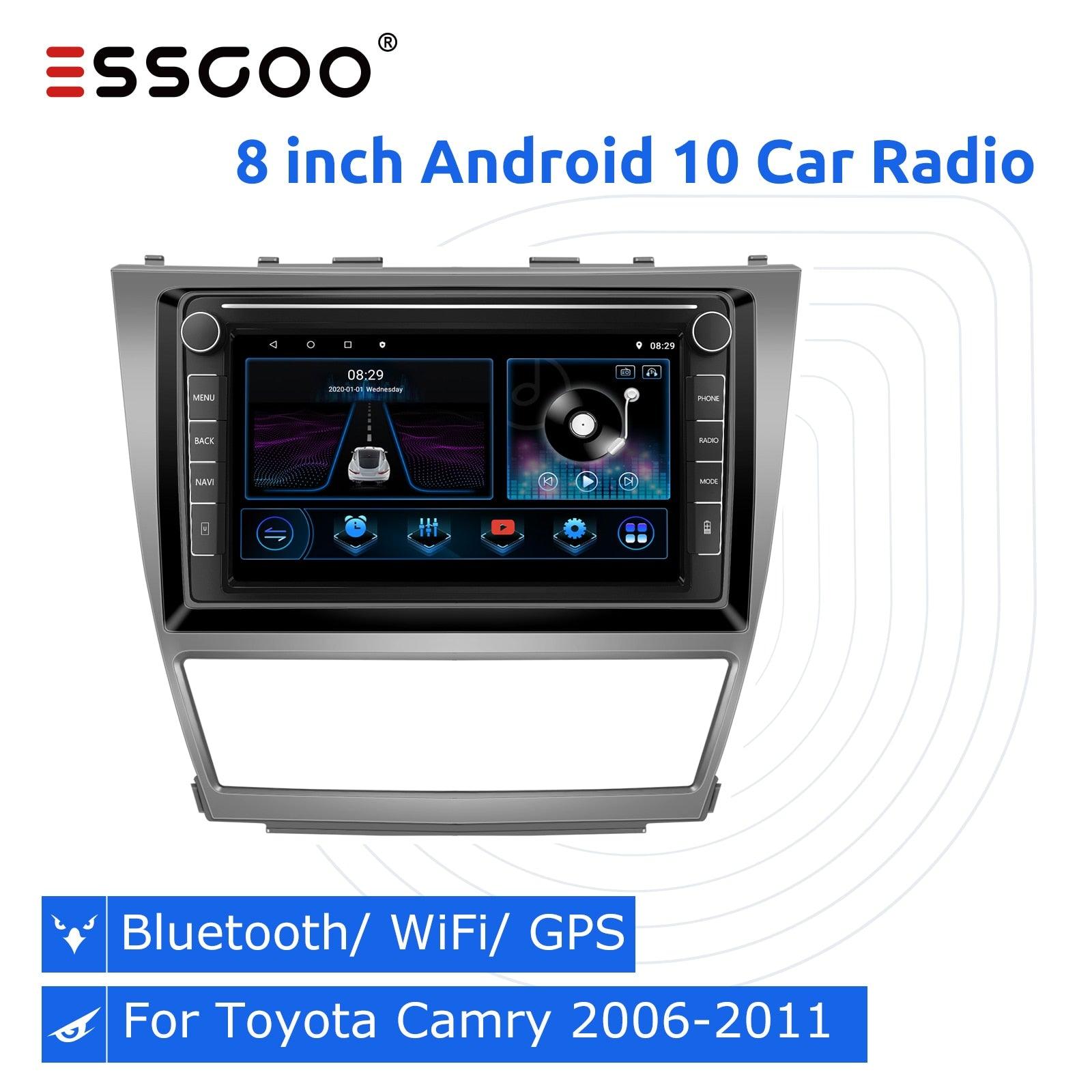 ESSGOO 9 inch Car Radio Android 9.1 2 din Stereo Autoradio Screen For Toyota Camry 2006-2011 GPS Navigation Multimedia Player - | TRANSFORM, STARTS HERE | Easy . Economic . Energetic