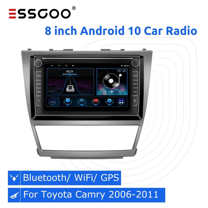 ESSGOO 9 Zoll Autoradio Android 9.1 2 din Stereo Autoradio Bildschirm für Toyota Camry 2006-2011 GPS Navigation Multimedia Player
